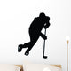 Ice Hockey Silhouette Wall Decal