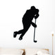 Ice Hockey Silhouette Wall Decal