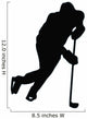 Ice Hockey Silhouette Wall Decal