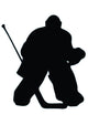 Ice Hockey Silhouette Wall Decal