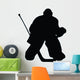 Ice Hockey Silhouette Wall Decal