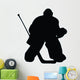 Ice Hockey Silhouette Wall Decal