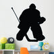 Ice Hockey Silhouette Wall Decal