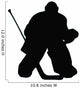Ice Hockey Silhouette Wall Decal