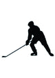 Ice Hockey Silhouette Wall Decal