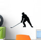 Ice Hockey Silhouette Wall Decal