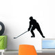 Ice Hockey Silhouette Wall Decal