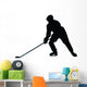 Ice Hockey Silhouette Wall Decal