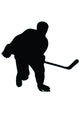 Ice Hockey Silhouette Wall Decal