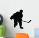 Ice Hockey Silhouette Wall Decal