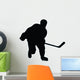 Ice Hockey Silhouette Wall Decal