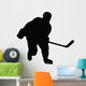 Ice Hockey Silhouette Wall Decal
