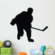Ice Hockey Silhouette Wall Decal