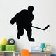 Ice Hockey Silhouette Wall Decal