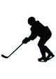 Ice Hockey Silhouette Wall Decal