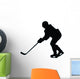 Ice Hockey Silhouette Wall Decal