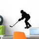 Ice Hockey Silhouette Wall Decal