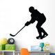 Ice Hockey Silhouette Wall Decal