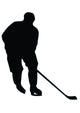 Ice Hockey Silhouette Wall Decal