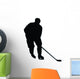 Ice Hockey Silhouette Wall Decal