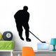 Ice Hockey Silhouette Wall Decal