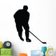Ice Hockey Silhouette Wall Decal