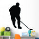Ice Hockey Silhouette Wall Decal