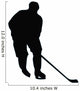 Ice Hockey Silhouette Wall Decal