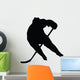 Ice Hockey Silhouette Wall Decal