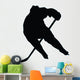 Ice Hockey Silhouette Wall Decal