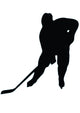 Ice Hockey Silhouette Wall Decal