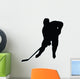 Ice Hockey Silhouette Wall Decal