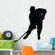 Ice Hockey Silhouette Wall Decal
