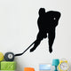 Ice Hockey Silhouette Wall Decal
