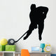 Ice Hockey Silhouette Wall Decal