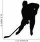 Ice Hockey Silhouette Wall Decal