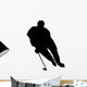 Offensive Hockey Player Silhouette Wall Decal