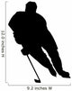 Offensive Hockey Player Silhouette Wall Decal
