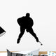 Defender Hockey Silhouette Wall Decal