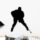 Defender Hockey Silhouette Wall Decal