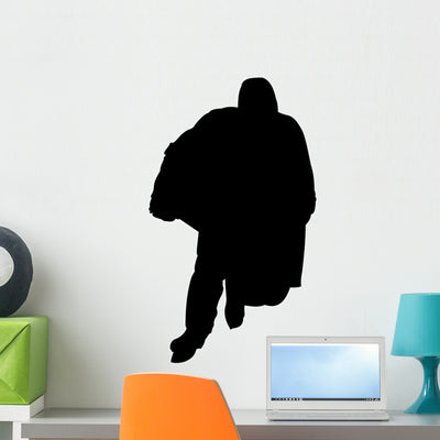 Hockey Wall Decal shown on a wall