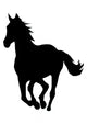 Galloping Horse Silhouette Wall Decal