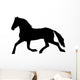 Cantering Horse Silhouette Wall Decal