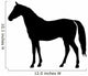 Facing Left Horse Standing Wall Decal