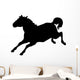 Jumping Horse Silhouette Wall Decal