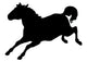 Jumping Horse Silhouette Wall Decal