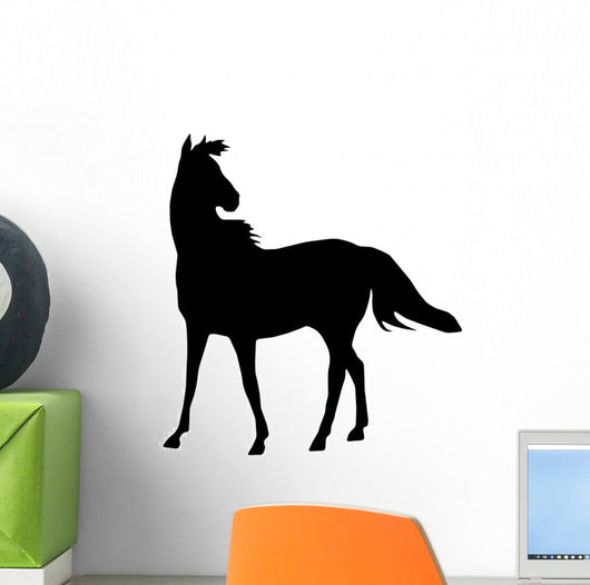 Windy Horse Silhouette Wall Decal