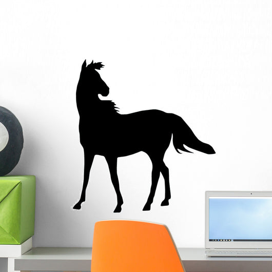 Windy Horse Silhouette Wall Decal