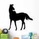 Windy Horse Silhouette Wall Decal