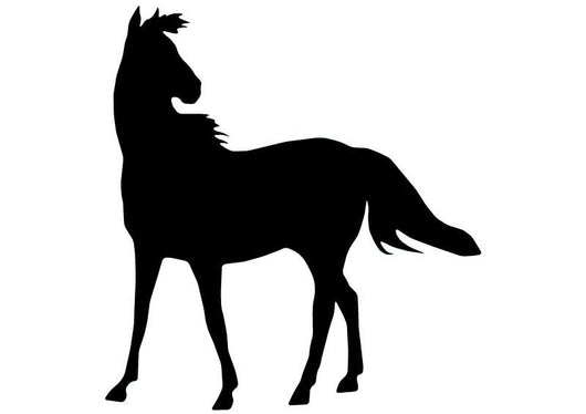 Windy Horse Silhouette Wall Decal